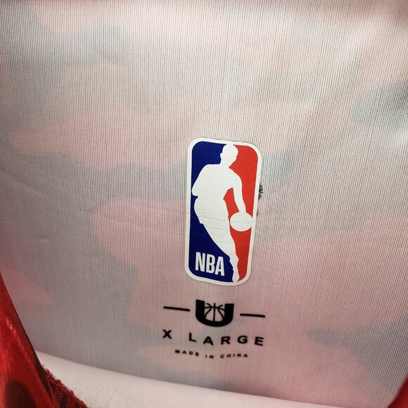 NBA Cleveland Cavaliers Camo Bodysuit NBA Basketball Red Navy Blue Long Sleeve - Picture 5 of 10